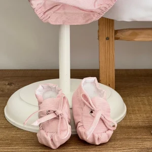 Babbucce Neonata Cotone Sartoria dei piccoli LSC310