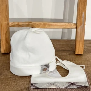 Set Cappello e Bavetta Neonato Sartoria dei piccoli LR362