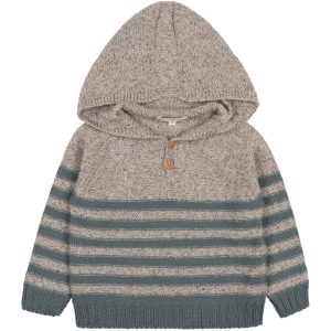 Maglione con cappuccio Verde