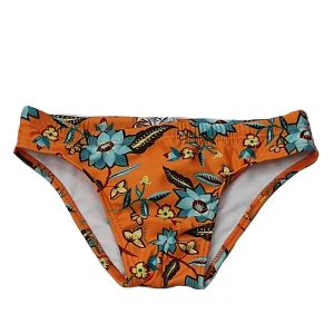Capri vice costume slip ragazzo tessuto elasticizzato arancio