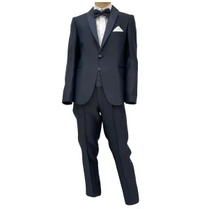 Alessandro Martinez smoking cerimonia ragazzo blu