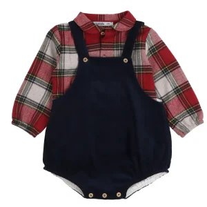 Salopette corta con camicia