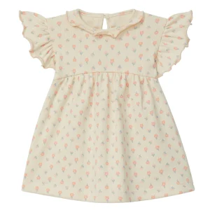 Abito a Costine con Fiori