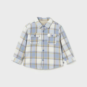 overshirt neonato quadri