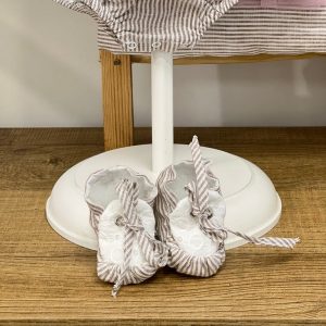 Babbucce Neonata Cotone Sartoria dei piccoli LSC312